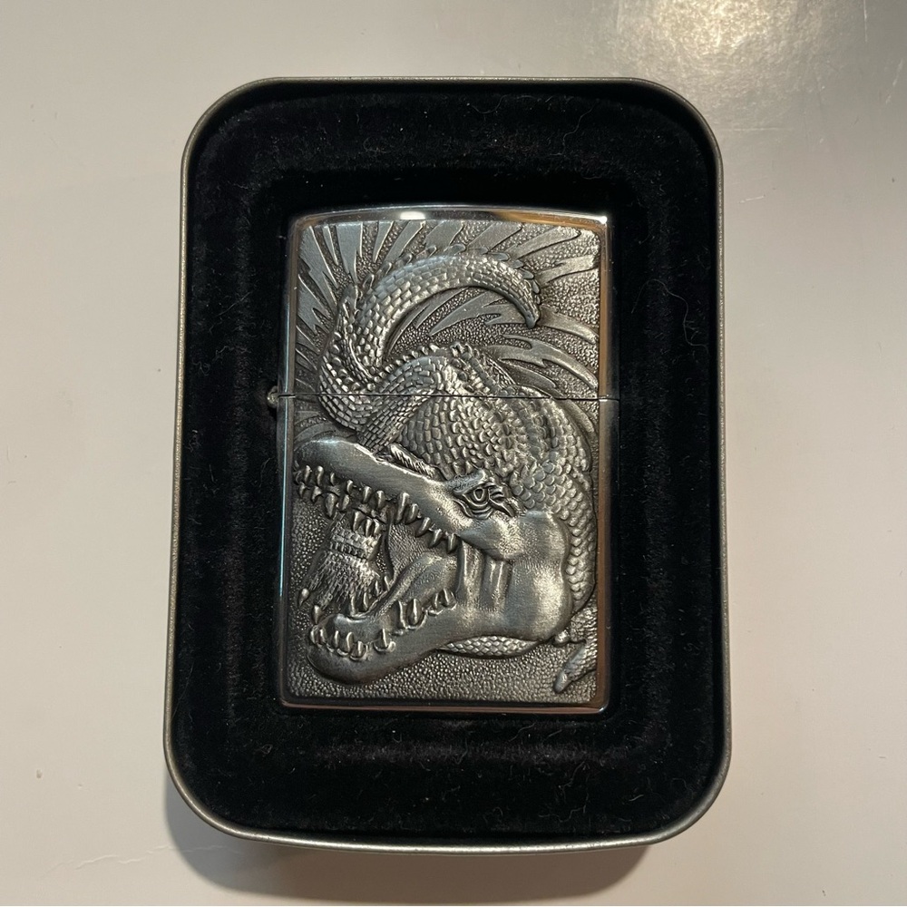 Zippo 1994 Vintage Crocodile Design